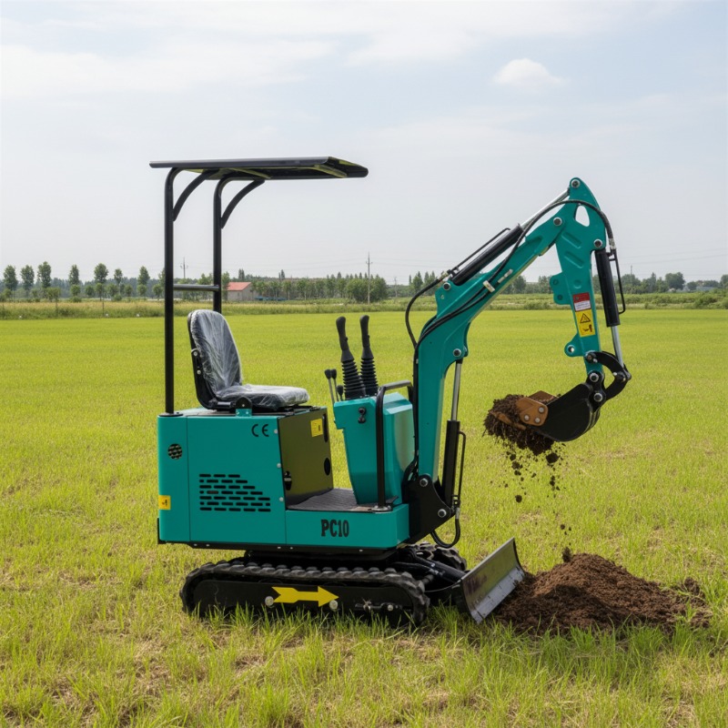 Agriculture Farming Working - Mini-tractopelle agricole de type PC10 pour