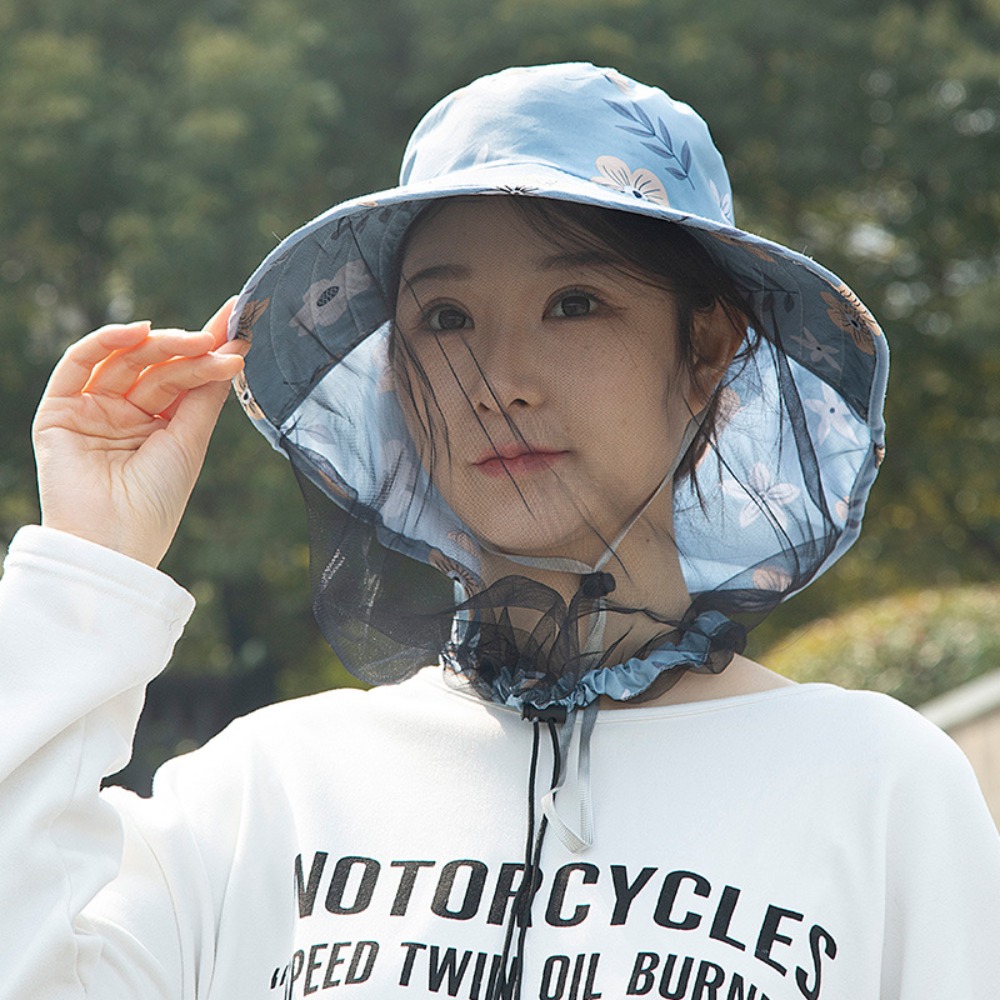 Agriculture Farming Hats - Chapeau anti-moustiques imprimé avec protection UV