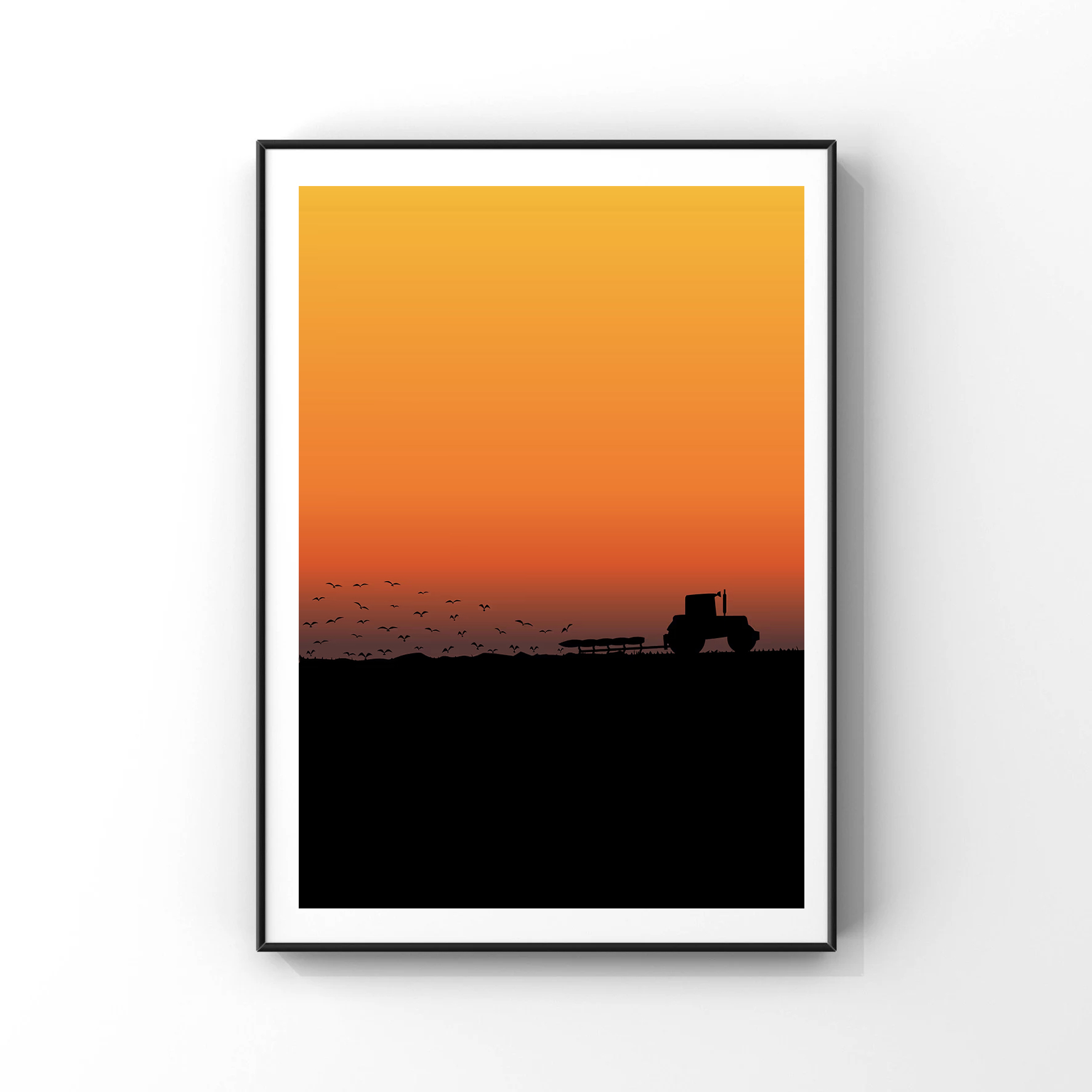 Affiche de tracteur d'art abst - Farming Agriculture Pictures avis et prix